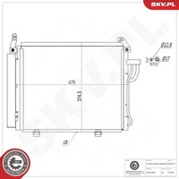 Esen Skv Kondensator Klimaanlage 86SKV177 Aluminium FüR Hyundai I10 1 Pa Lpg