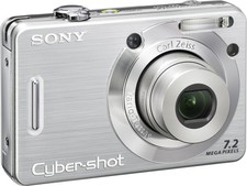 Sony Cyber-shot DSC-W55 7.2MP Ultra-Compact Digital Camera Silver