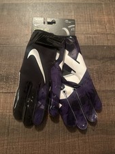 Nike TCU Horned Frog Team Issued Vapor Jet 5.0 Football Gloves Black Size XXL