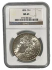 1896-P $1 Morgan Silver Dollar NGC MS63