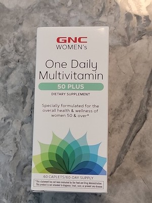 GNC Women's 50-Plus One Daily Multivitamin, Multimineral Support Women exp 04/26