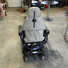 Jazzy Electric Power Wheelchair Gray Joystick Detachable Footrests Adjustable