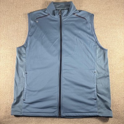 FootJoy ThermoSeries Vest Mens XL Blue Softshell Full Zip Golf Layer Outdoor