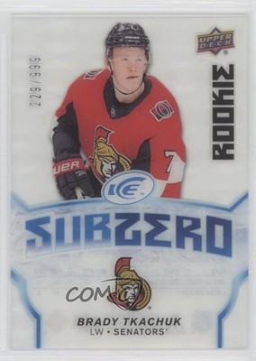 2018-19 Upper Deck Ice Sub Zero Rookie 229/999 Brady Tkachuk #SZ-49 2o7