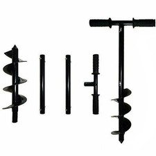 8" Manual Hand Earth Auger Fence Post Drill Soil Digger Hole Borer Digger 200mm