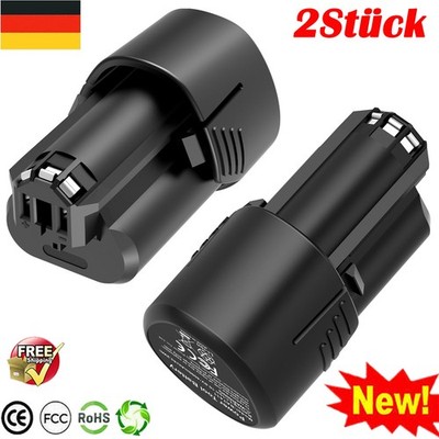 2x 4,0Ah Akku Für Bosch GBA 12V BAT411 Li-ion GSR BAT412 GDR GSA GWI 10,8V DHL