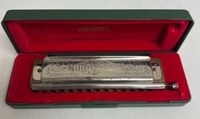 Hohner Super Chromonica 270 Harmonica Key Of F With Hard Case Made In Germany