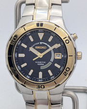 Seiko Kinetic SKA042 5M62-0CD0 Blue Dial Two-...