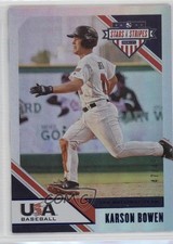 2020 USA Baseball Stars & Stripes Longevity Sapphire 47/49 Karson Bowen #58 0q3