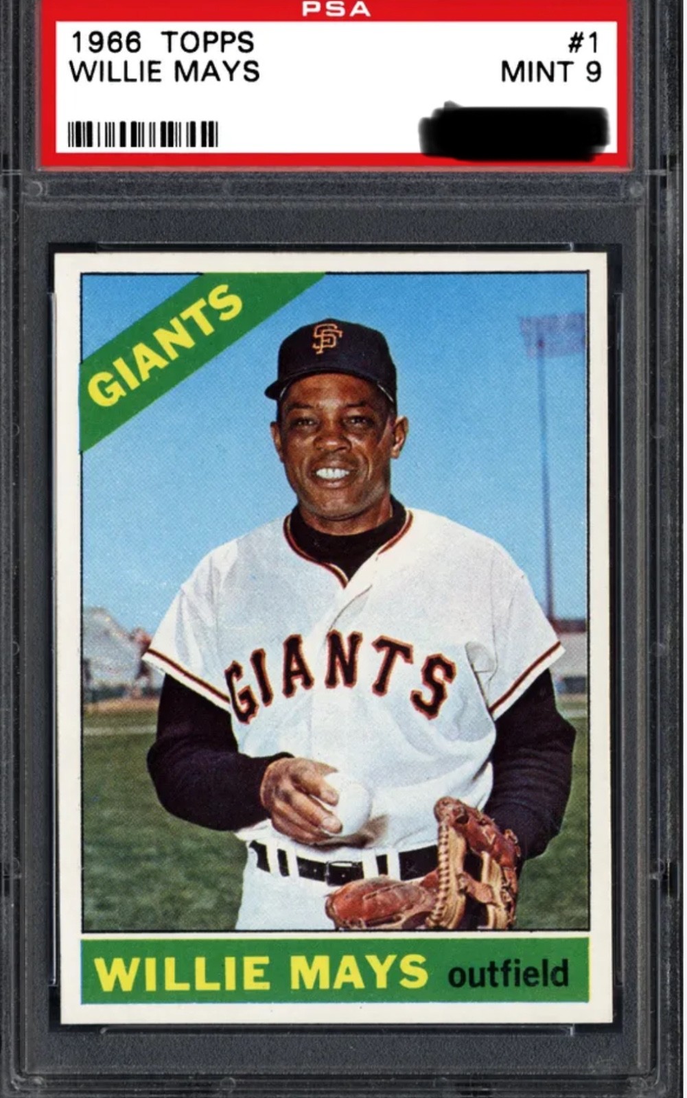 1966 Topps Willie Mays psa 9