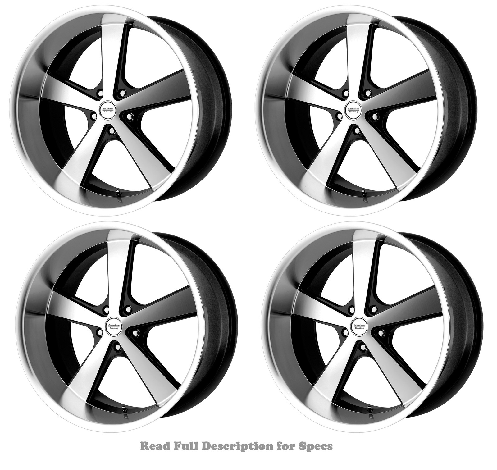 American Racing VN70122950315 Set of 4 Wheels VN701 Nova 22