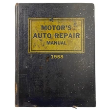 MOTOR Auto Repair Service Manual Hardcover 21st Edition 1st Printing 1949 - 1958