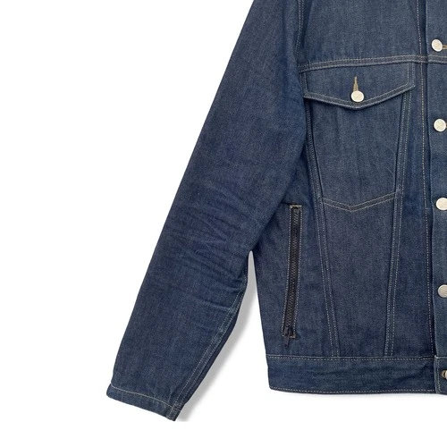 Hebtroco Lucky13 Selvedge Denim Jacket Men's Medium Navy image 2