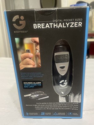 SmartGear STG-5996-KB Digital Pocket Sized Breathalyzer NEW Sealed Box