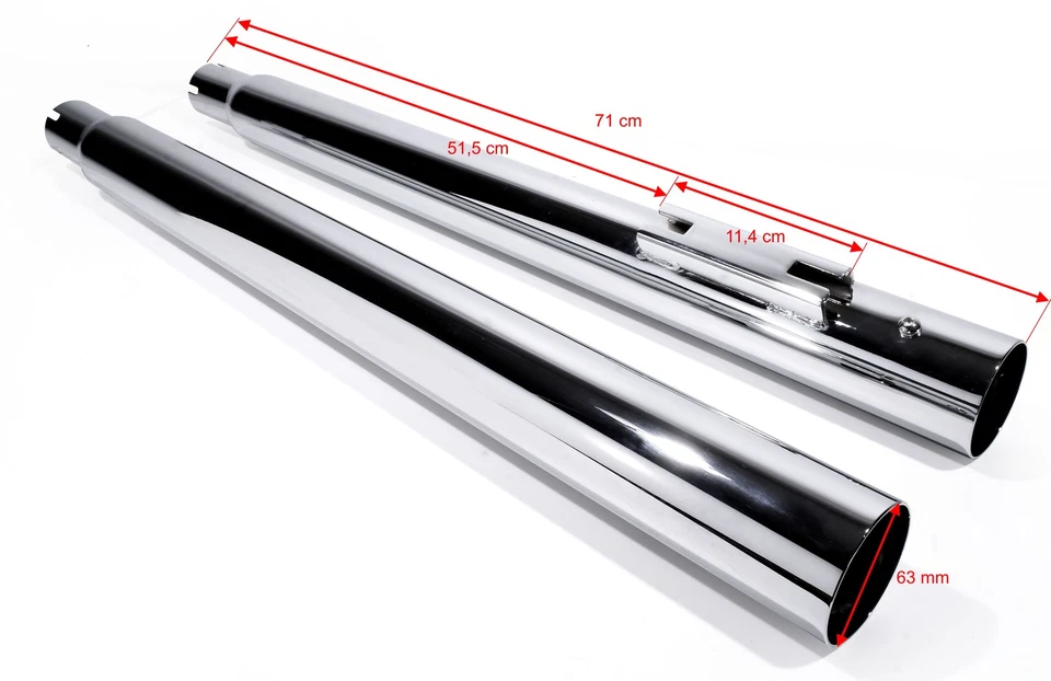 Auspuff Endtopf Custom Straight für Harley Davidson E-Glide Road King Tourer ° - Bild 2 von 4