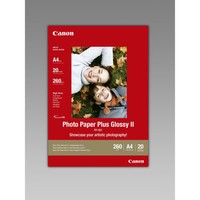 Canon 2311B019 Fotopapier Plus Ii PP-201 GläNzend A4, 20 Blatt, 260 G/M²