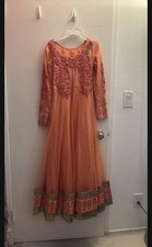 Size S Indian Shalwar Suit For Woman 3 Pcs Top, Bottom Dupatta