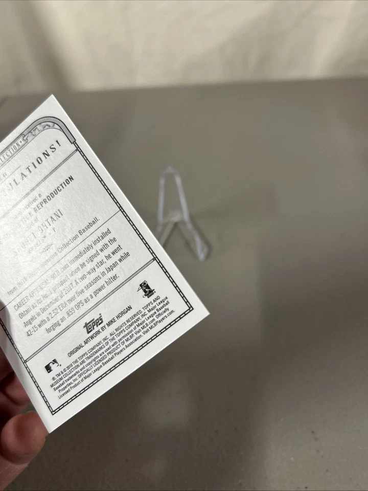 Shohei Ohtani 2018 Topps Museum Canvas Collection Insert Rookie CC-44 - Image 3 of 4