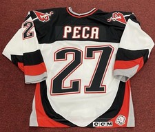 RARE Vintage Buffalo Sabres Michael Peca Goathead Jersey CCM Size Medium