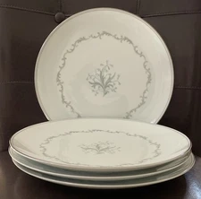 Set of 4 Noritake 6008 CHAUMONT Dinner Plates 10 1/2" Japan