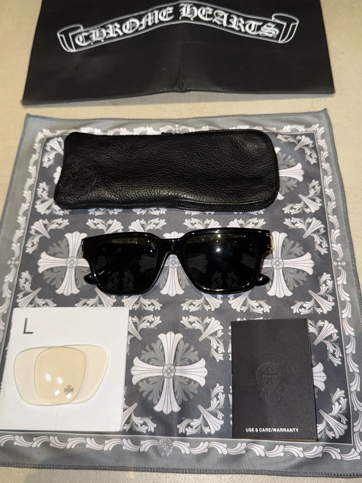 Chrome Hearts Bulge Sunglasses Black/Silver