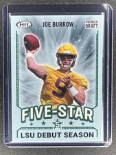 2020 SAGE - JOE BURROW #91 FIVE STAR GREEN RC