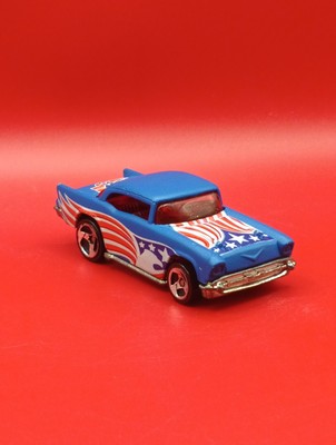 1976 Hot Wheels '57 Chevy American Red White Blue Eagle Design Star Spangled