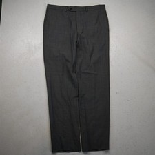 Jack Victor 36x34 Gray 100 Wool Napoli CT Flat Front Straight Dress Mens Pants