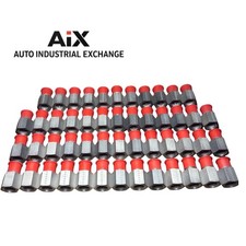 Lot of (50) Parker 1/2 FG-S Steel Pipe Adapter Fitting 1/2 NPT Male x Female NPT