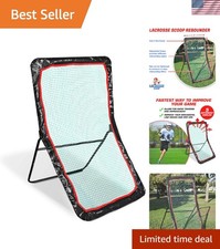 4x7ft Lacrosse Rebounder for Backyard Training - EST 2018 with 12  No Questio...