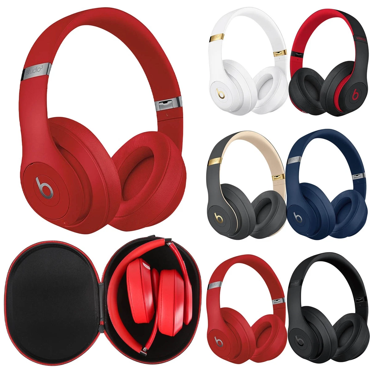 Studio3 Wireless Noise Cancelling Over Ear Headphones Deep Bass Headset Earphone