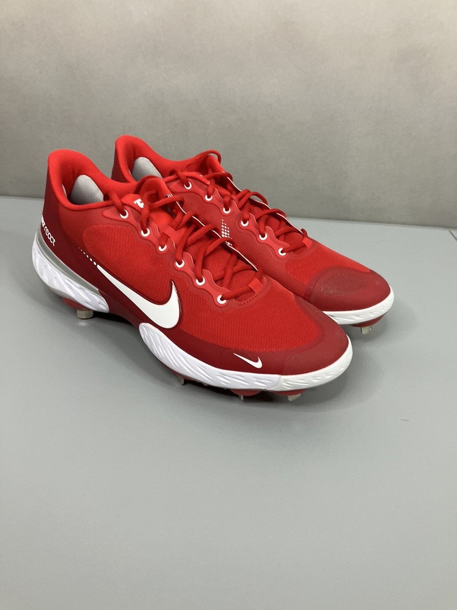 Nike Alpha Huarache Elite Low Red Baseball Metal Cleats CK0746