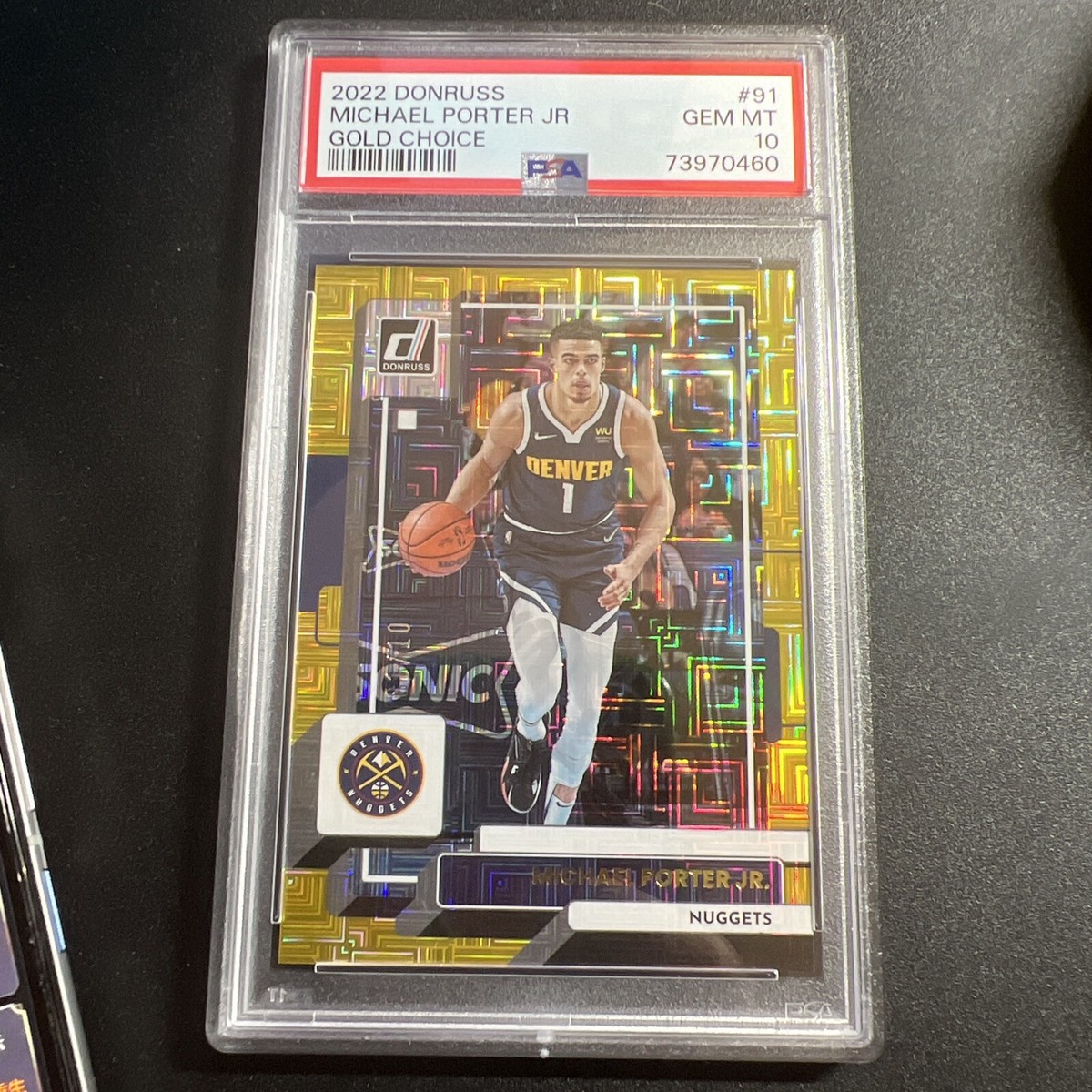 2022 donruss michael porter jr choice 1/10 Psa 10 Same Jersey 