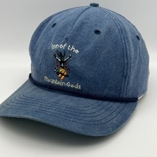Vintage Inn Of The Mountain Gods Embroidered Rooe Hat Leather Strapback USA Made