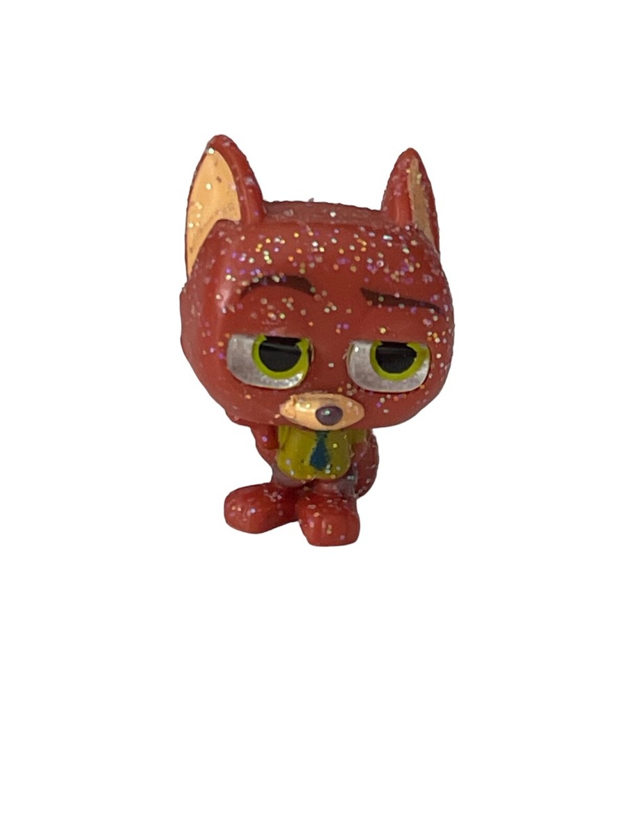 アメリカ購入ディズニー人形ドアブルズ アドアブルズ！シリーズ2 Disney Doorables Glitter NICK WILDE Zootopia Moose Series 2 RARE