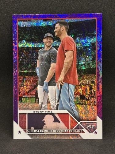 2023 Topps Story Time Trevor Story & Nolan Arenado #351 Purple Speckle Foil /799