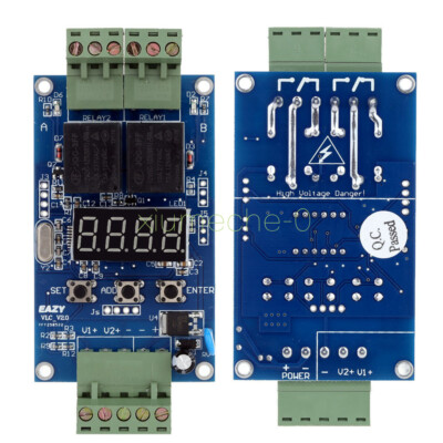 DC 12V Dual Programmable Relay Control Board Cycle Delay Timer Switch Module M