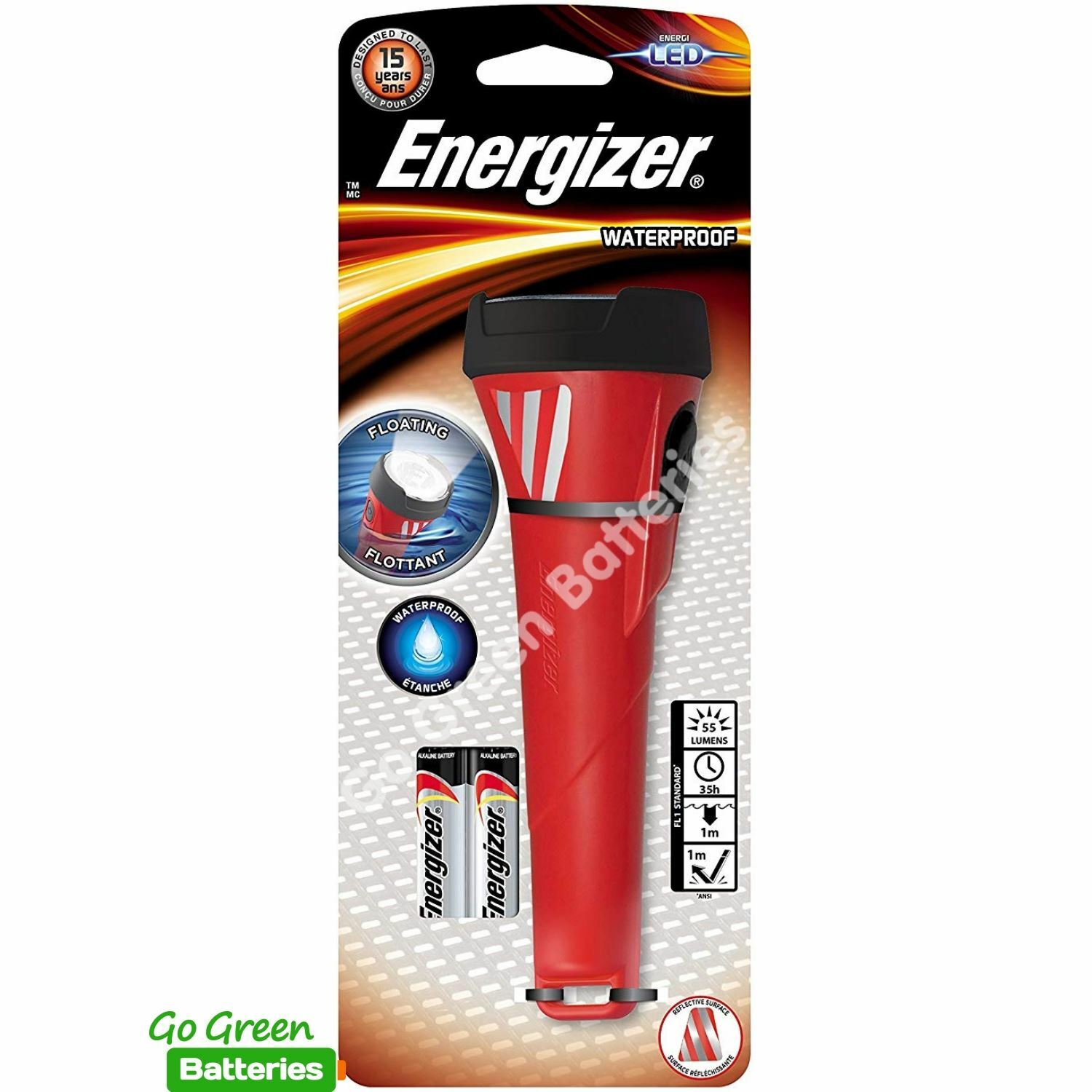 Energizer Waterproof Torch With 2 X Aa Batteries Included. - Image 2