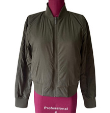 Lululemon Non-Stop Reversible Bomber Jacket size 4 Olive Green