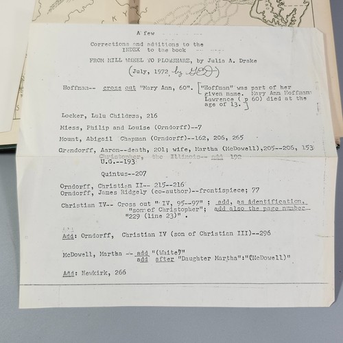 From Mill Wheel to Plowshare James Orndorff Family Genealogy Julia Drake 1938 - Foto 10 di 24