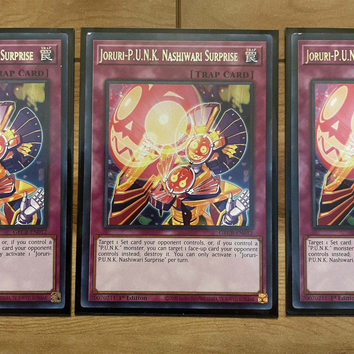yu.ri YuGiOh 3x Joruri-P.U.N.K. Nashiwari Surprise GRCR-EN012 Rare