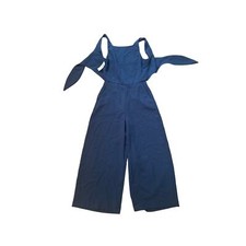 NWT Women 0 Aritzia Wilfred Ecoulement Summer Night Teal Pant Jumpsuit 61855