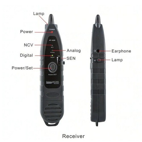Cable Tracker LAN Tester LCD Display PoE Ethernet CAT5 CAT6 Cables Network Tools - Picture 10 of 10