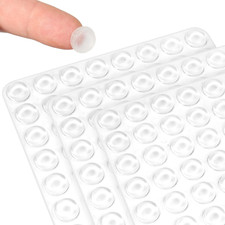 Silicone Cabinet Door Bumpers round 192Pcs Clear Rubber Bumpers Self Adhesive Fu