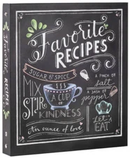 Deluxe Recipe Binder - Favorite Recipes - Hardcover - GOOD