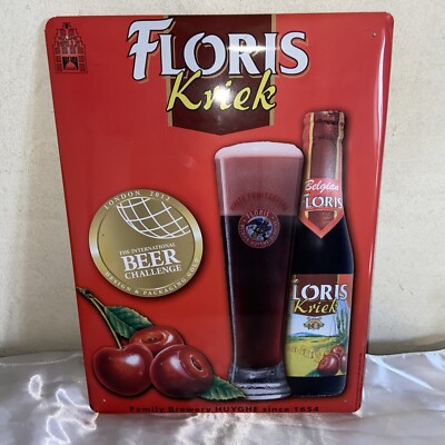A2 WERBESCHILD BIER FLORIS KRIEK ROT