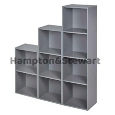 1/2/3/4/5 Tier NEW Bookcase Range Grey Book Shelf Display unit