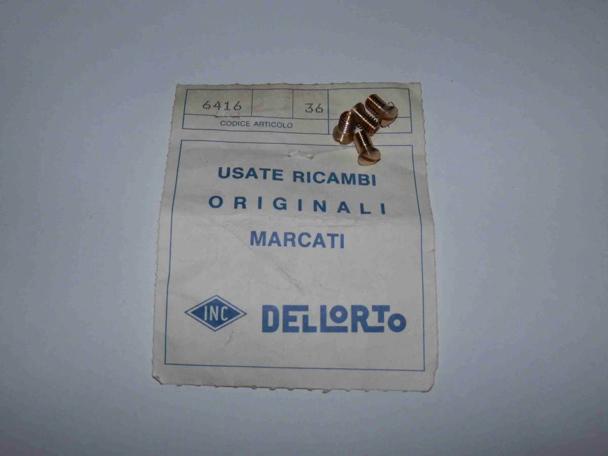 DELLORTO DHLA/DRLA BUTTERFLIES SECURING SCREWS 6416 ORIGINALS for