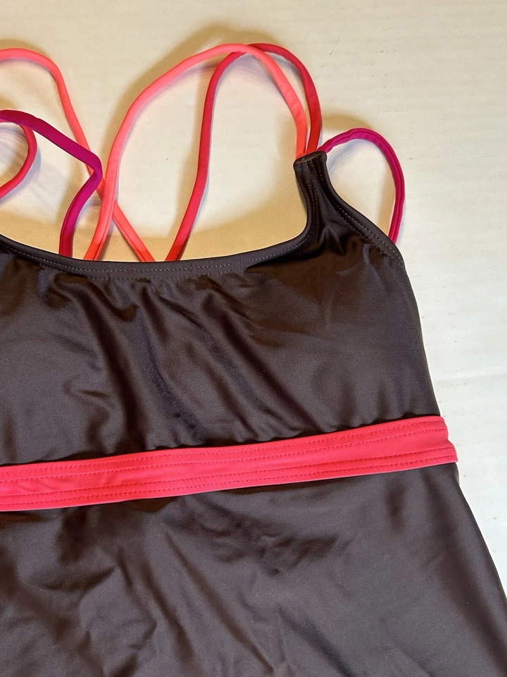 MUJER PRANA INDRA TANKINI CAMISETA DE BAÑO MULTI CORREA MARRÓN MULTI TALLA XS $79 Foto 4 de 4