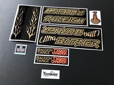 Raleigh Mk1 Ultra Burner BMX decal set 1982-3 phase 1